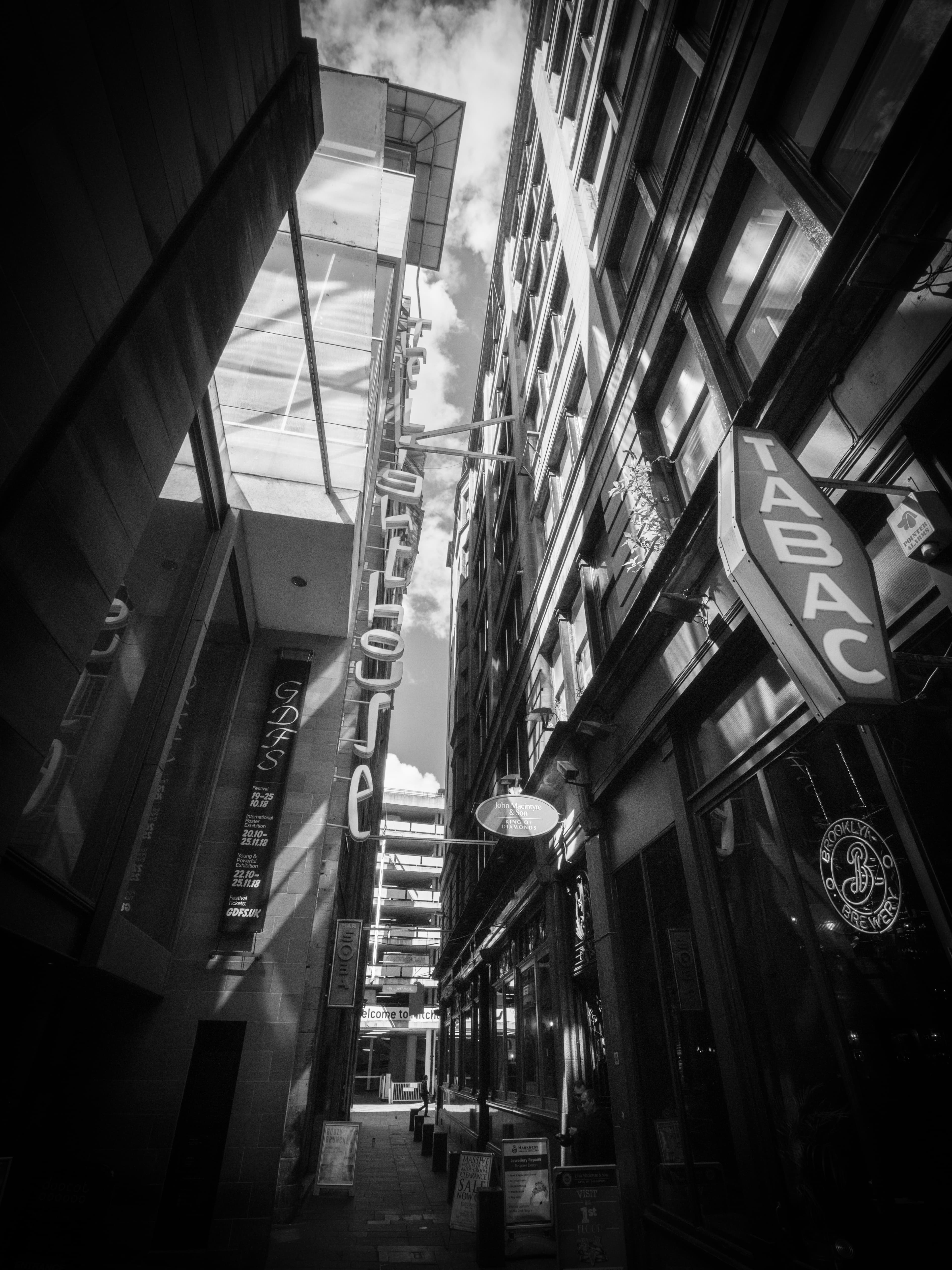 Midday, Mitchell Lane, a fine art photograph from Mitchell Lane, Glasgow