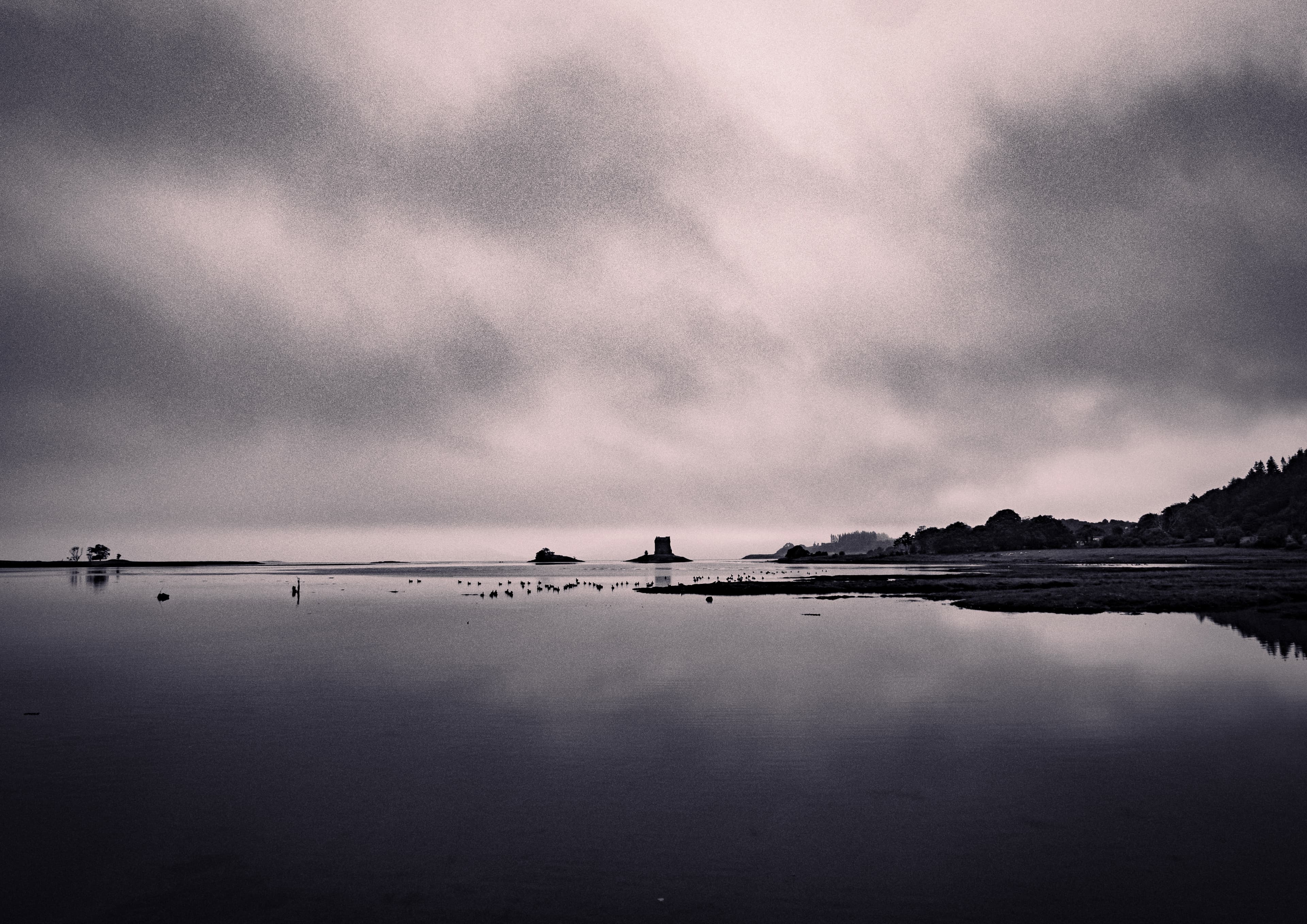 Low Tide, Distant Shore, a fine art landscape photograph from Castle Stalker, Loch Linnhe, Scotland