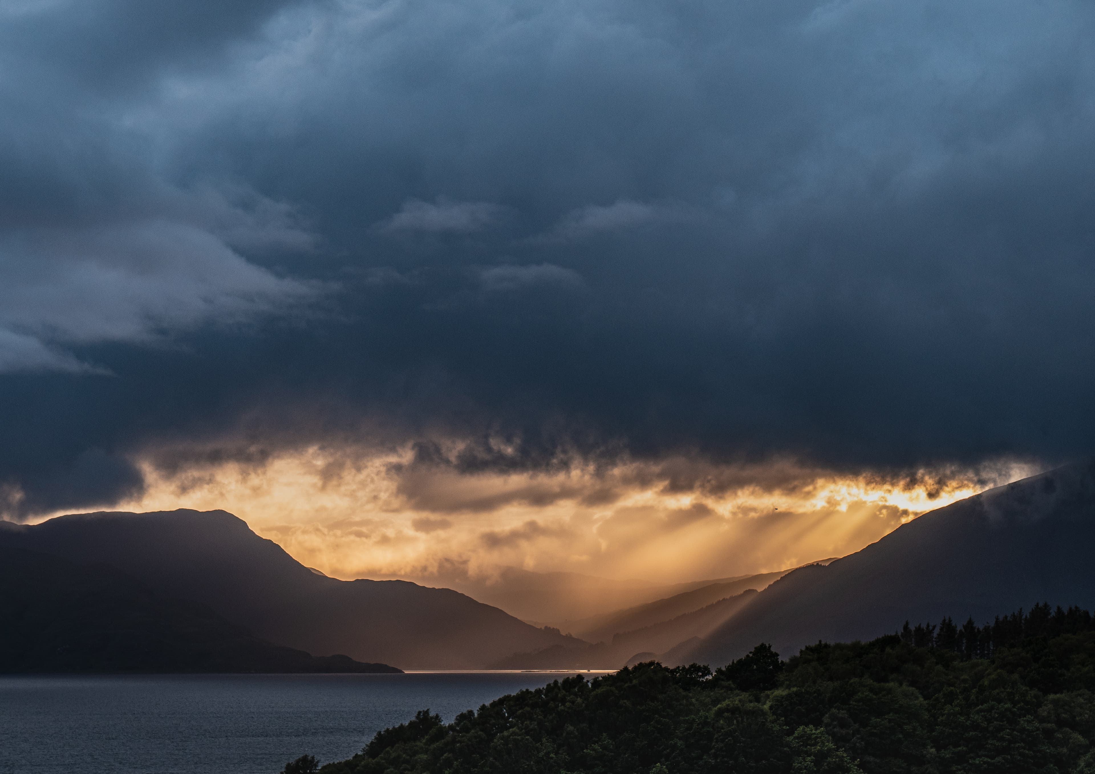 Light Beyond the Storm, a fine art landscape photograph from Loch Linnhe, Scottish Highlands