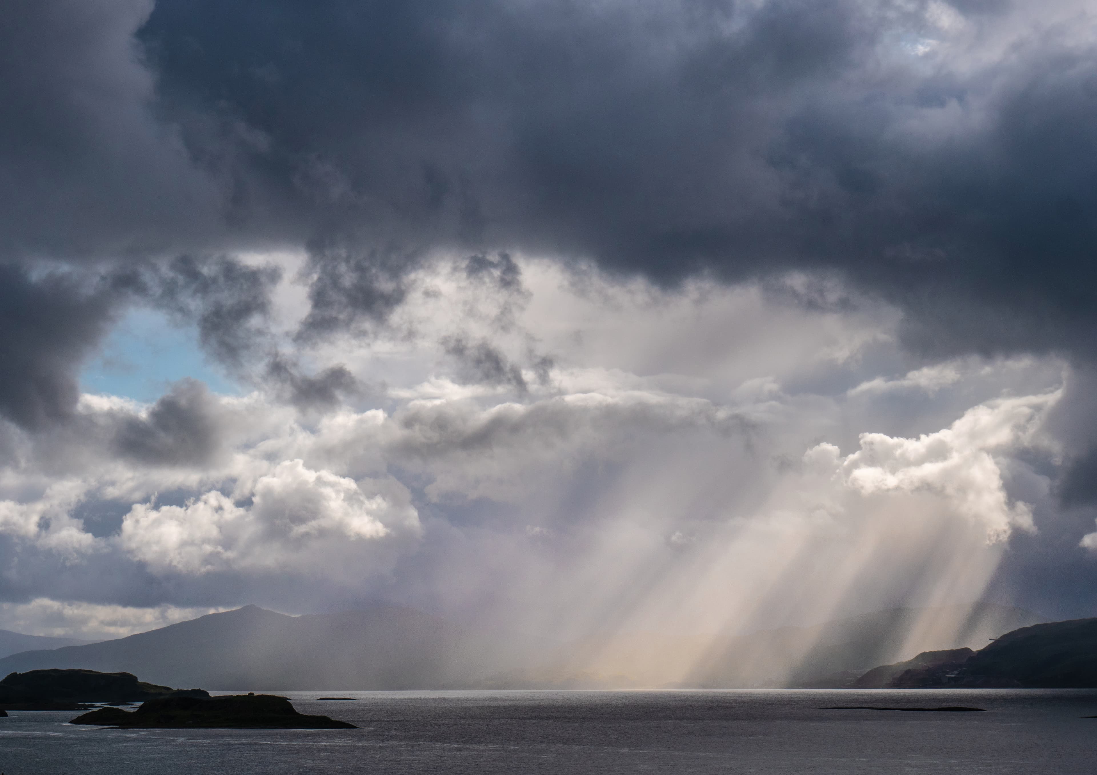 Weather Passing, a fine art landscape photograph from Loch Linnhe, Scottish Highlands