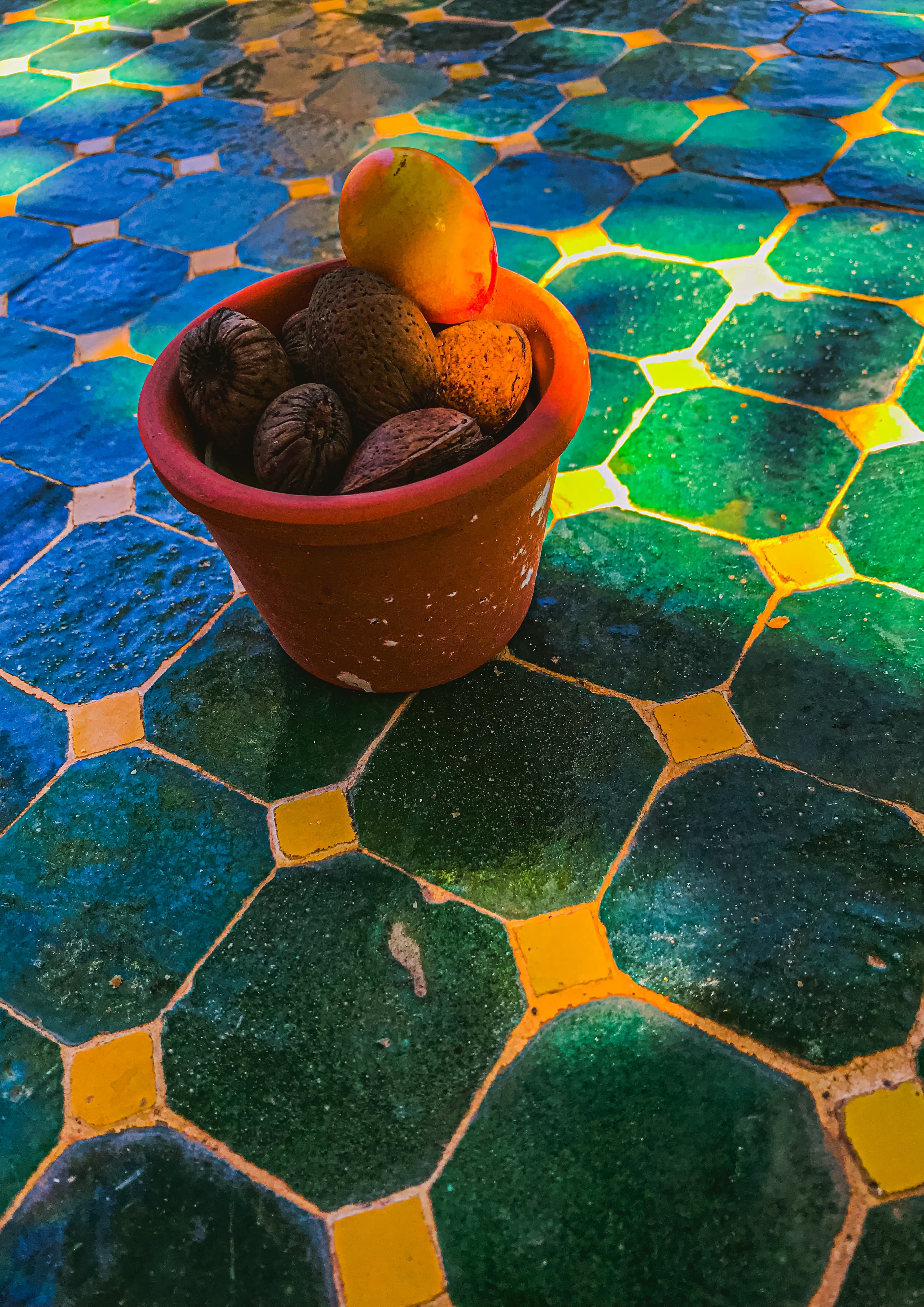 Fruit and Tiles, a fine art photograph from Majorca