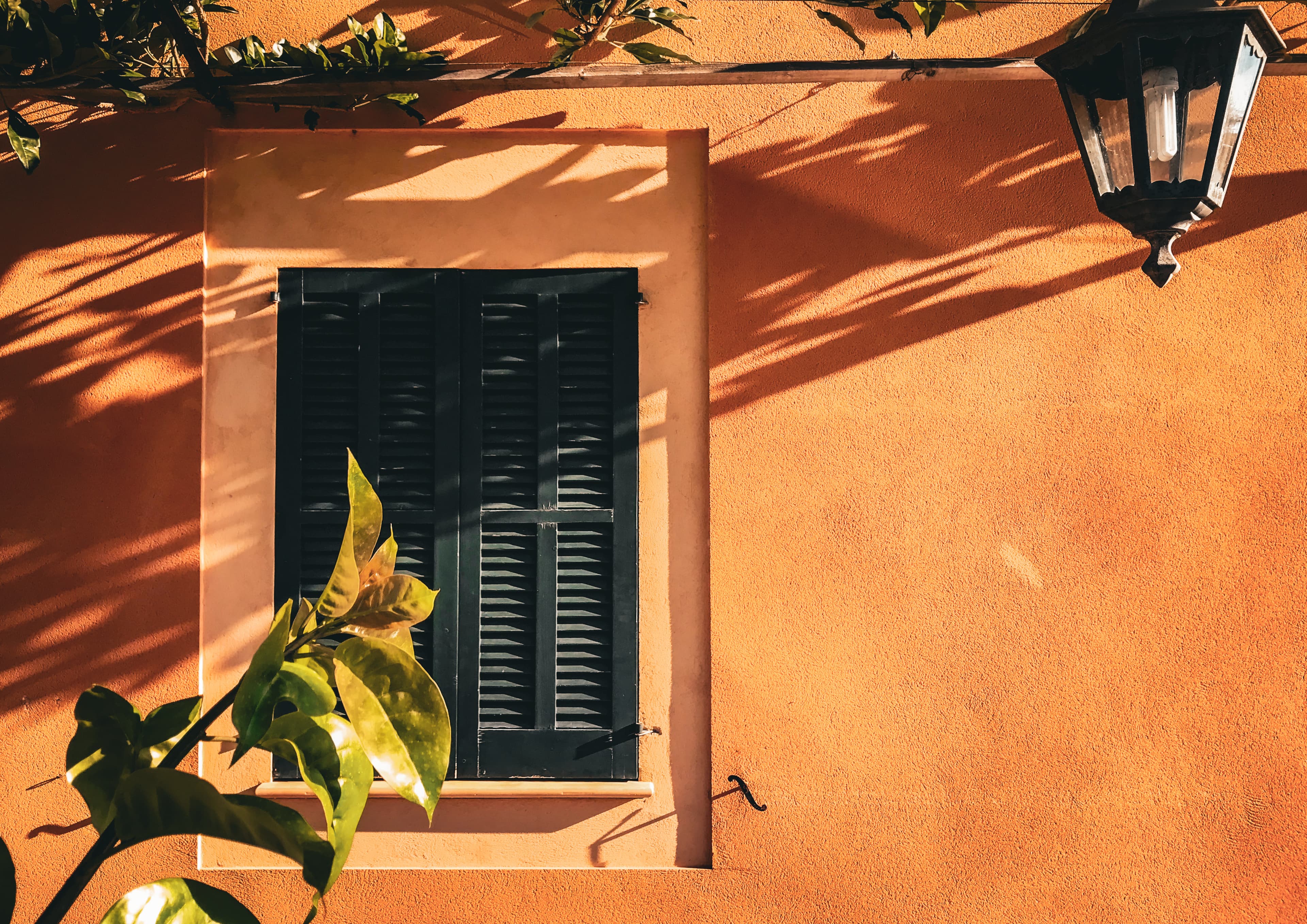Orange Wall, Afternoon, a fine art photograph from Majorca