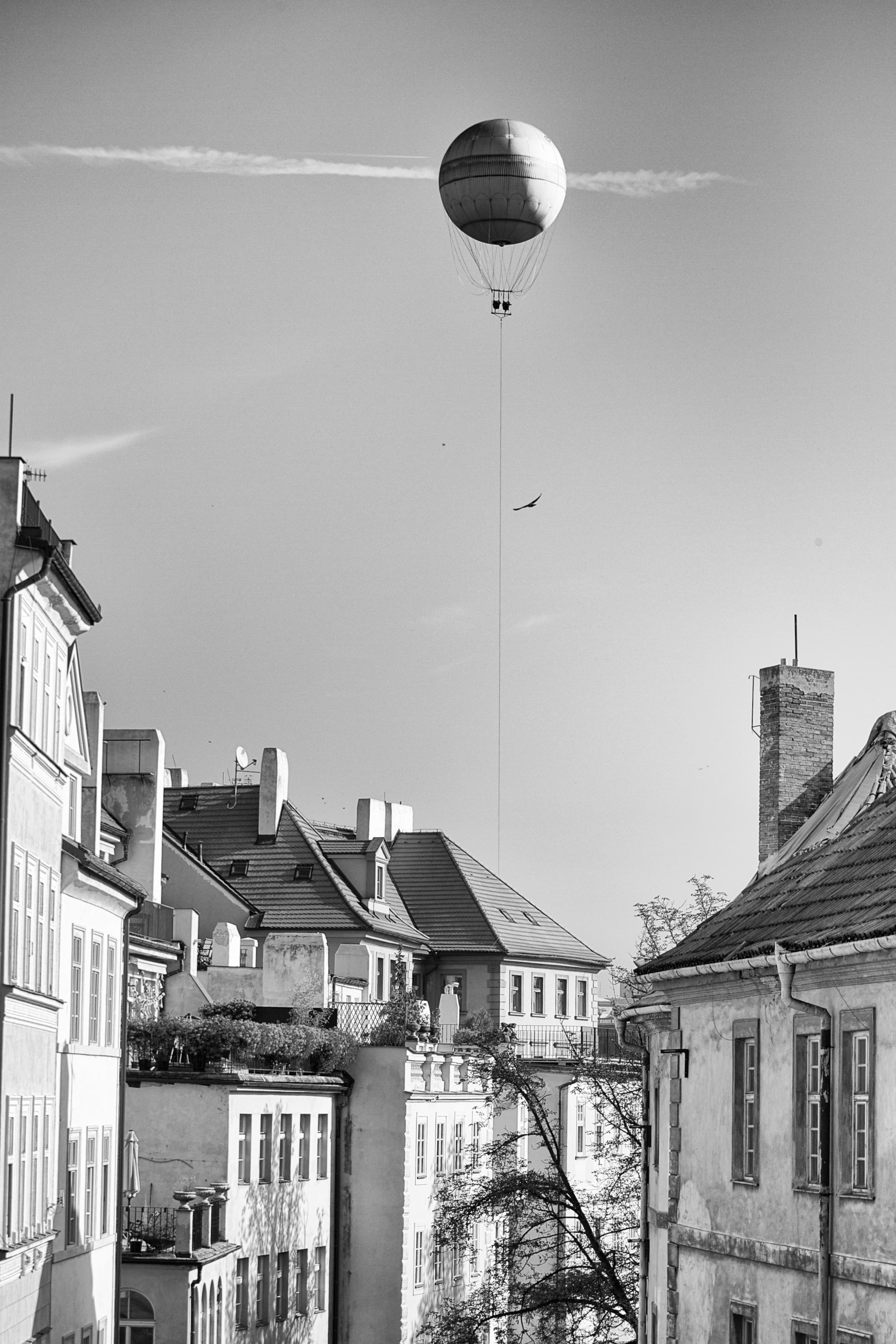 Balloon Over Malá Strana, a fine art photograph from Malá Strana